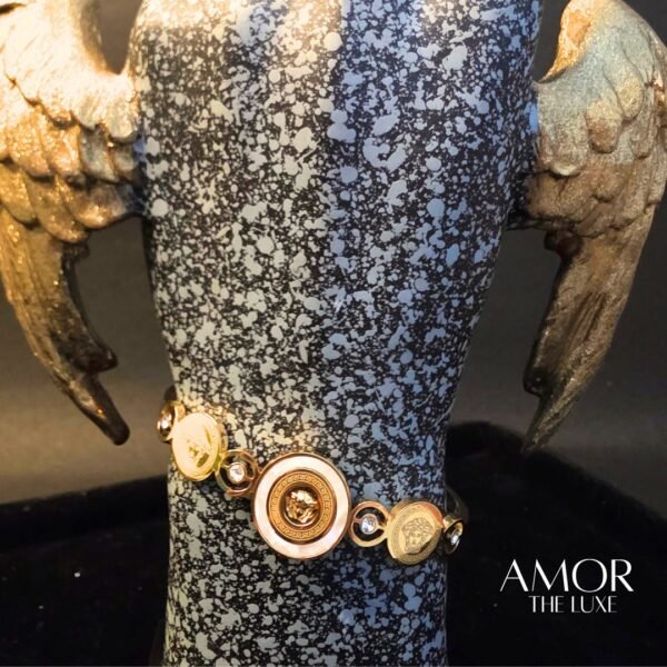 White and golden tone Bracelet