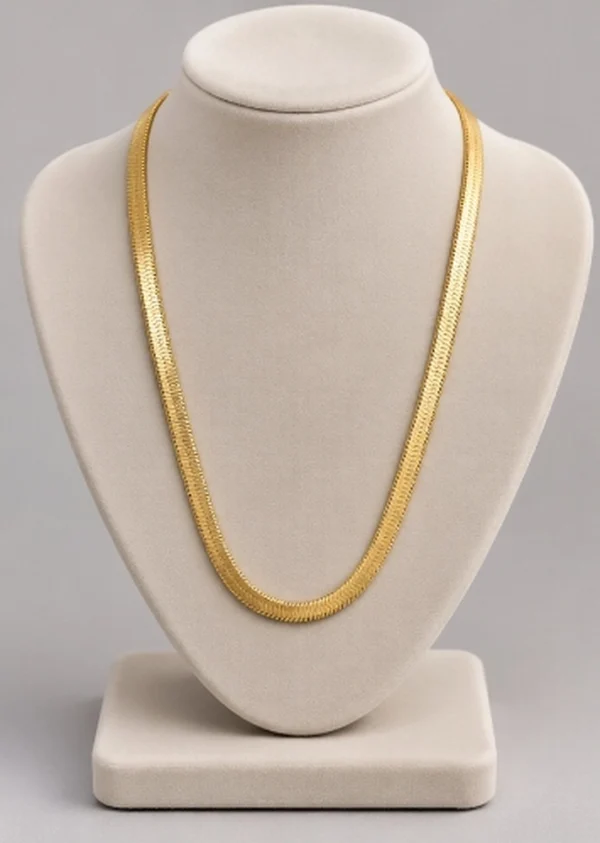 Classic Flat Snake Chain (Herringbone)